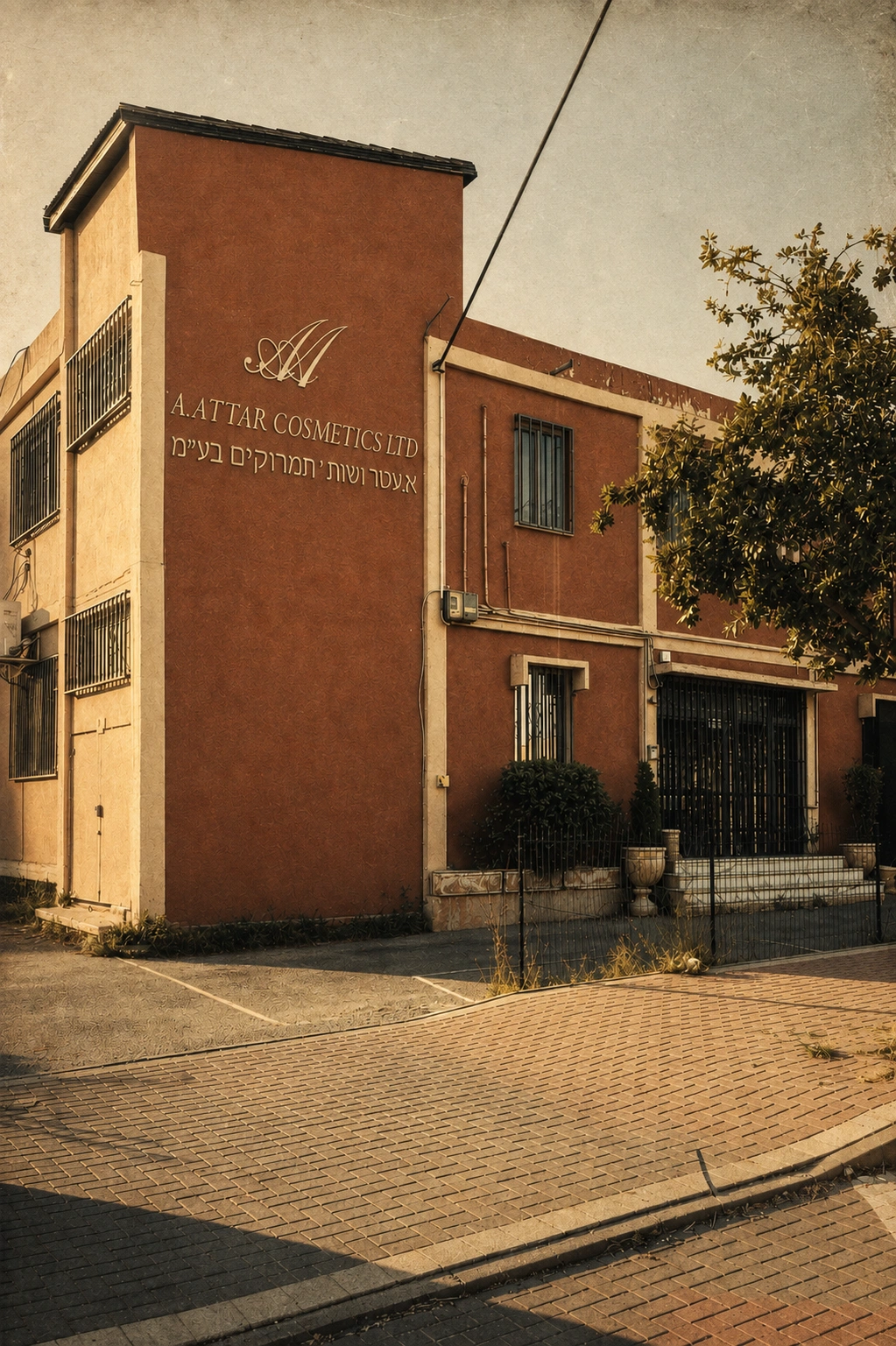 תמונה היסטורית של מפעל A. Attar Cosmetics